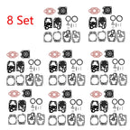 Set of 8 Carburetor Gasket Kit for Honda GX22 GX31 (WALBRO K20-WYL)