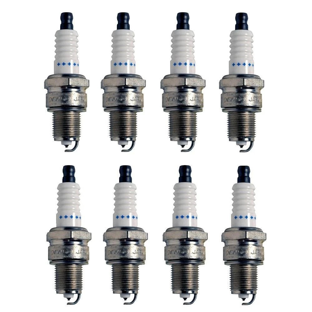Spark Plug Set of 8 for Denso (Double Platinum, Gap 0.044)