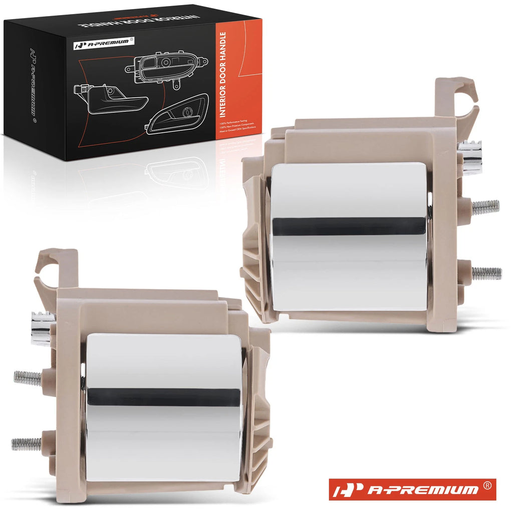 2X Rear Beige Chrome Interior Door Handle for Ford Explorer (2006)