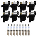 Set of 8 Ignition Coils & Spark Plugs for Cadillac Escalade SSR Tahoe V8