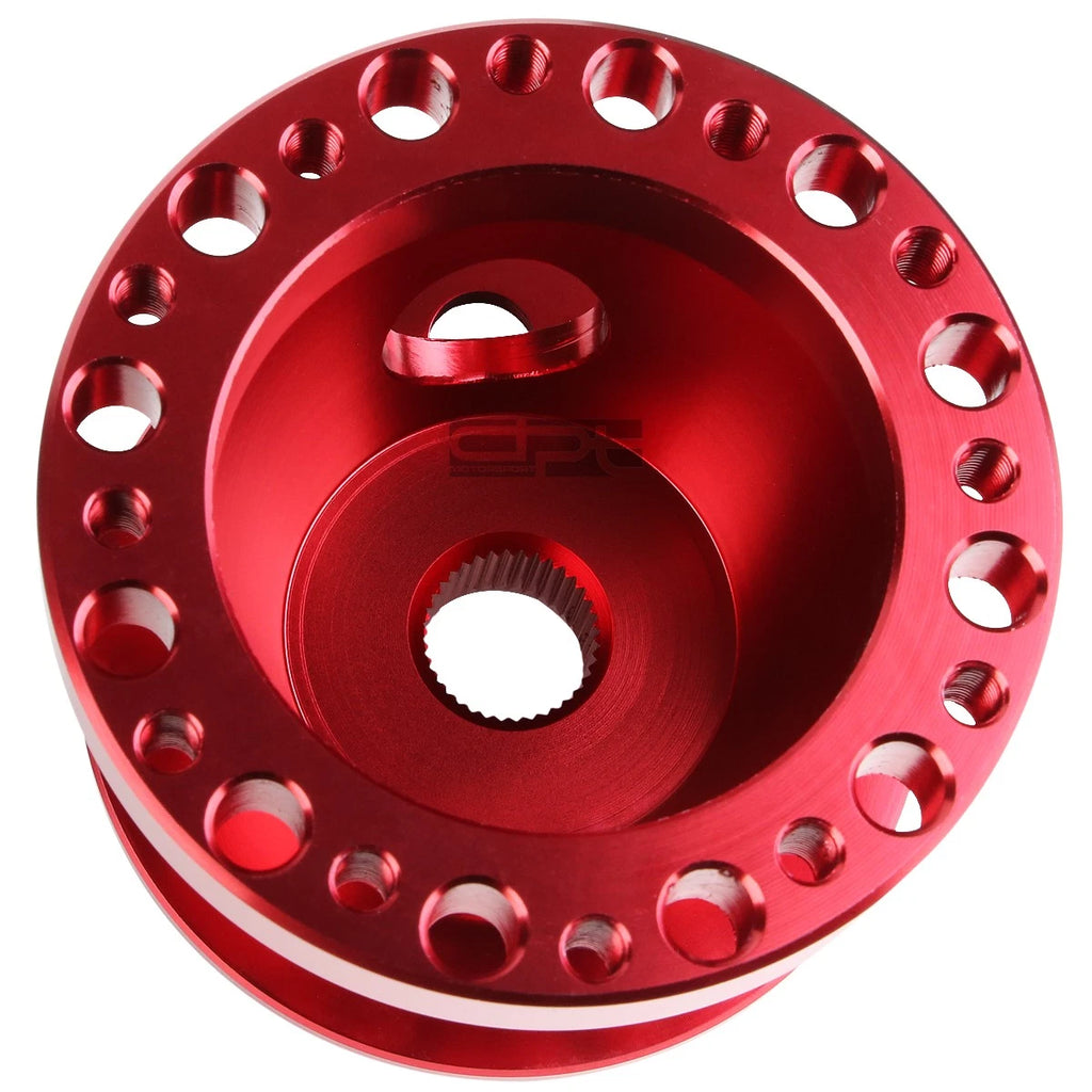Red Aluminum 6-Hole Steering Wheel Hub Adaptor for Mazda Miata/RX-7/RX-8/626