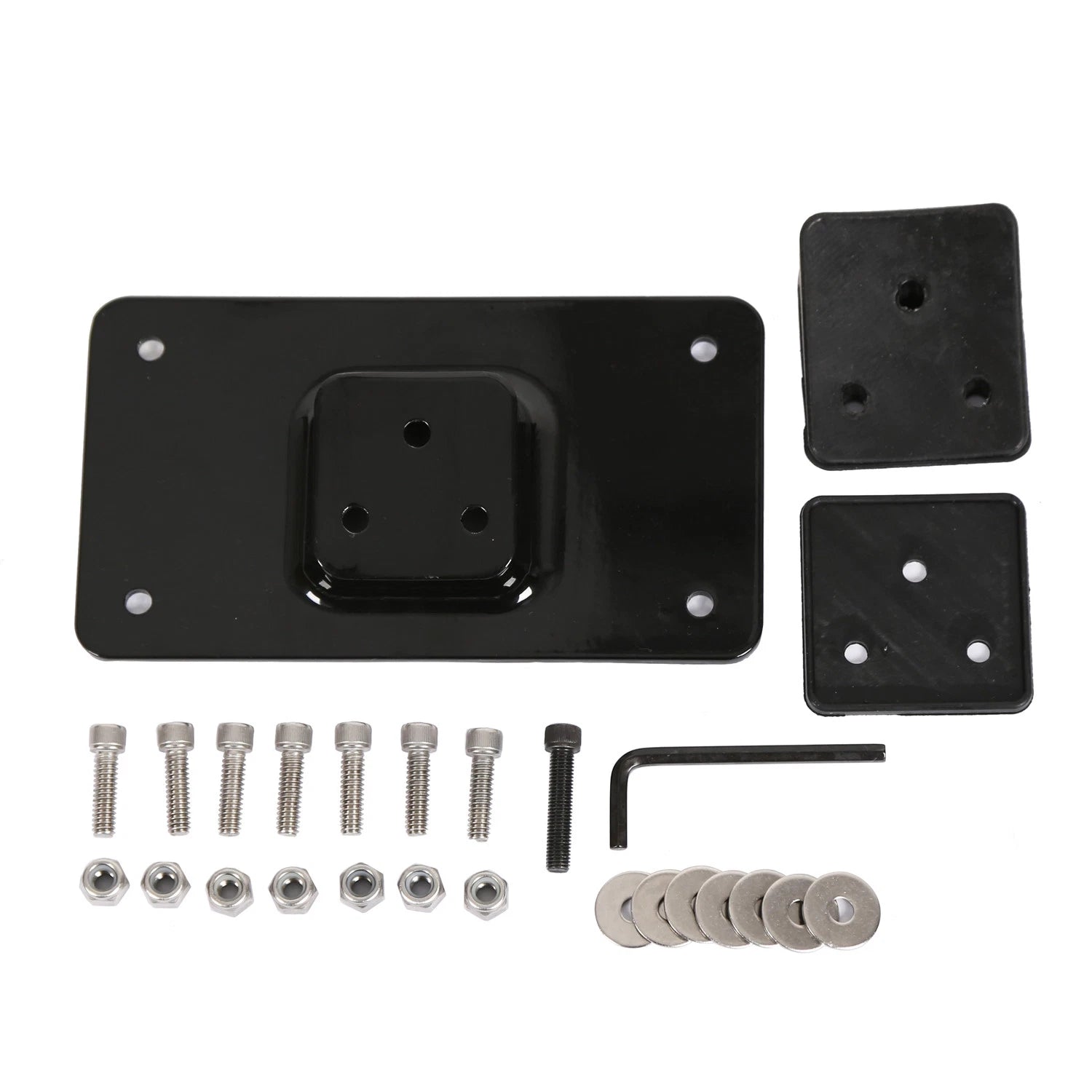 3 Holes Laydown License Plate Mounting Bracket for Harley Sportster Dyna Softail