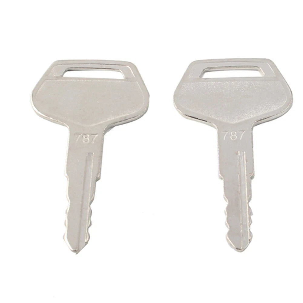 2X Ignition Keys Metal for Komatsu Excavator Dozer Loader (#787, #TR261434)