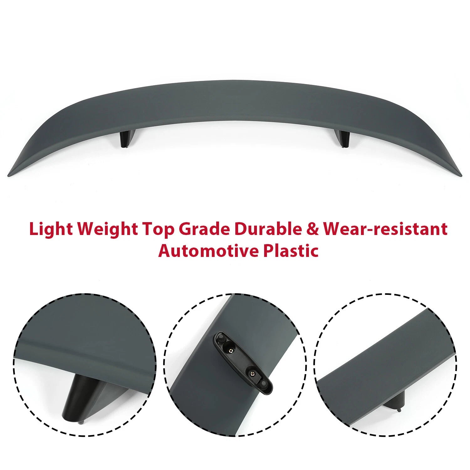 HECASA Rear Trunk Spoiler for Dodge Charger RT (2006–2010) ABS Factory Style
