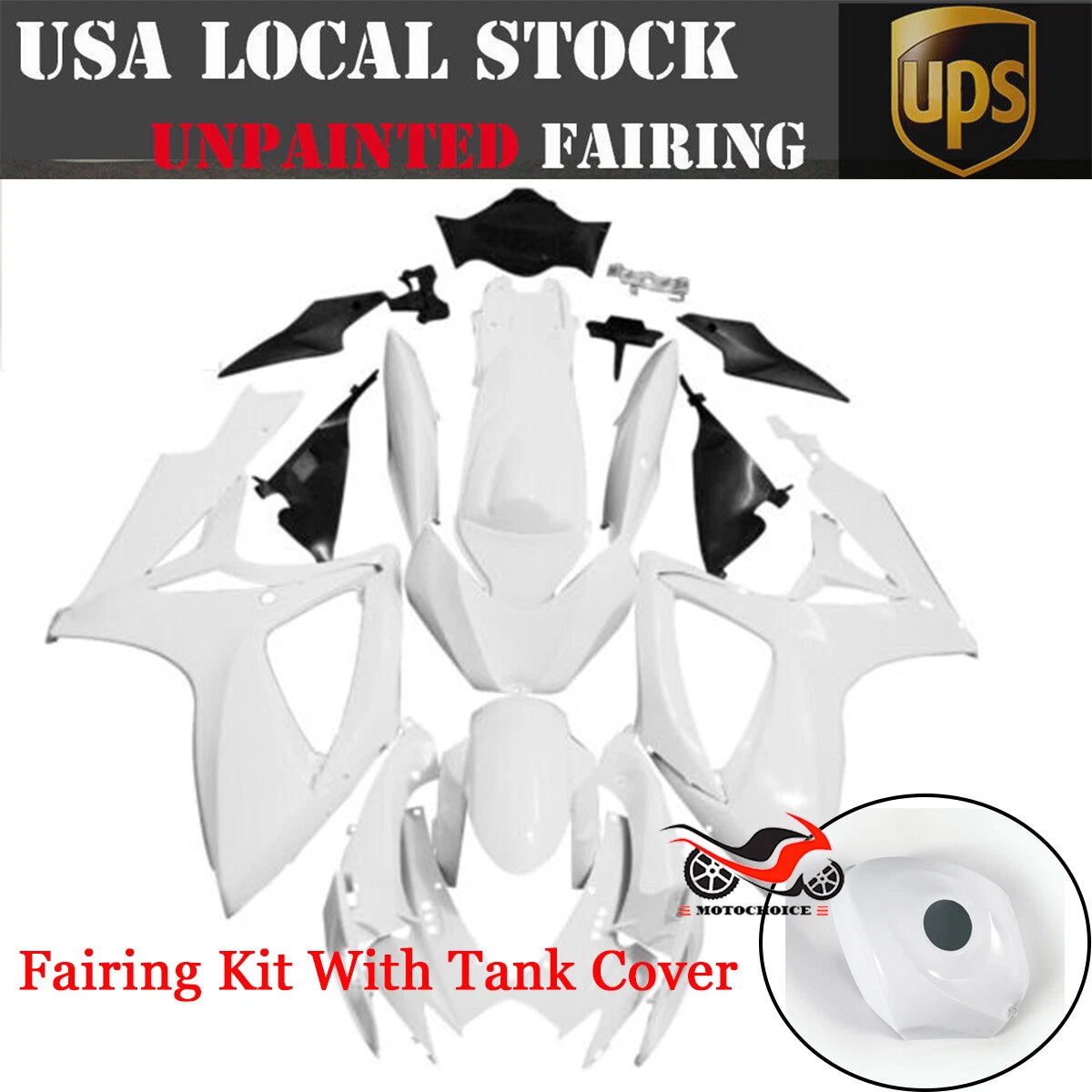 Full Fairing Kit with Tank Cover for Suzuki GSXR 600 GSXR 750 (2006–2007)