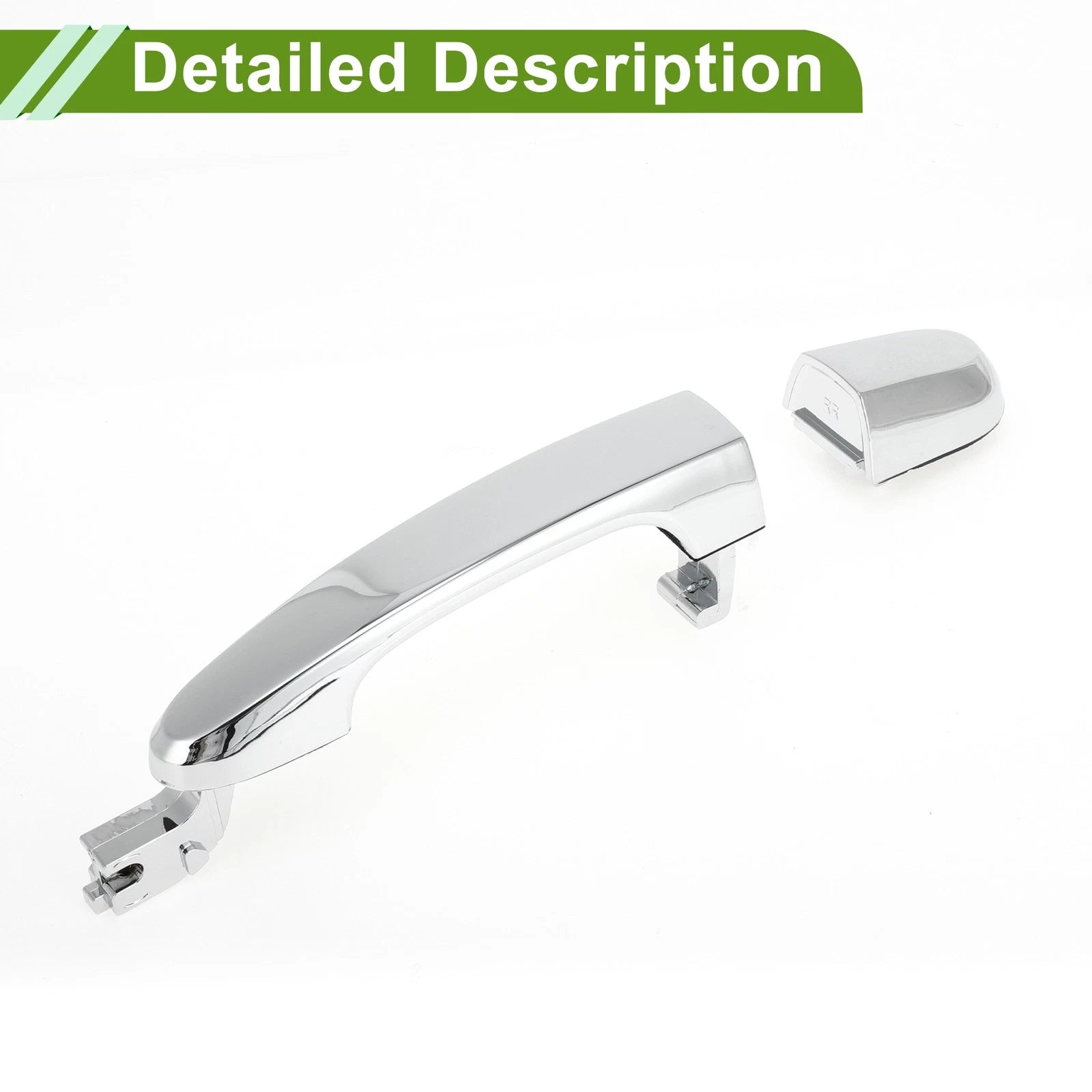 Exterior Door Handle for Hyundai Kia (No. 836611F000) Rear Right Silver Tone