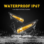 2X Smoked Sequential LED Side Mirror Turn Signal Light for Lexus GX460 (2010–2023)