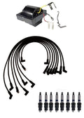 Ignition Wires & Spark Plugs Kit for C10 Suburban Camaro Jimmy V8 (1 Coil, 8 Plugs)