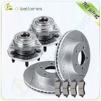 Front Drilled Brake Rotors & Ceramic Pads for Jeep Liberty (2002–2007)