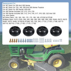 Set of 4 Deck Wheel Kits for John Deere Mowers (Fits Various Models)