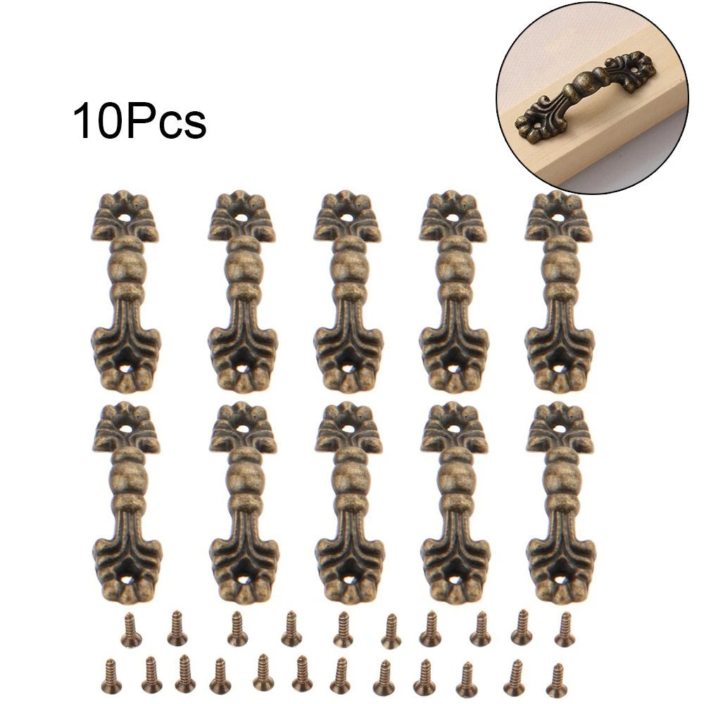 10X Zinc Alloy Door Pull Handles for Furniture Cabinet Drawer