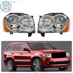 Set of 2 Halogen Headlights for Jeep Grand Cherokee (2008–2010)