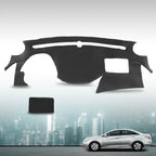 Dashboard Cover for Hyundai Sonata (2011–2014) - Soft TPE Black Overlay