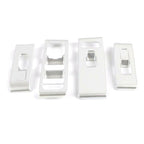Set of 4 Window Switch Lock Cover Trim for Volvo XC40 (2018–2020) Matte Silver