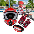 Youth Full Face Helmet for Motocross Dirt Bike ATV (S-XL)