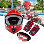 Youth Full Face Helmet for Motocross Dirt Bike ATV (S-XL)