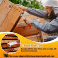 Stainless Steel Hive Pry Tool & Dual Row Bee Brush for Beekeepers