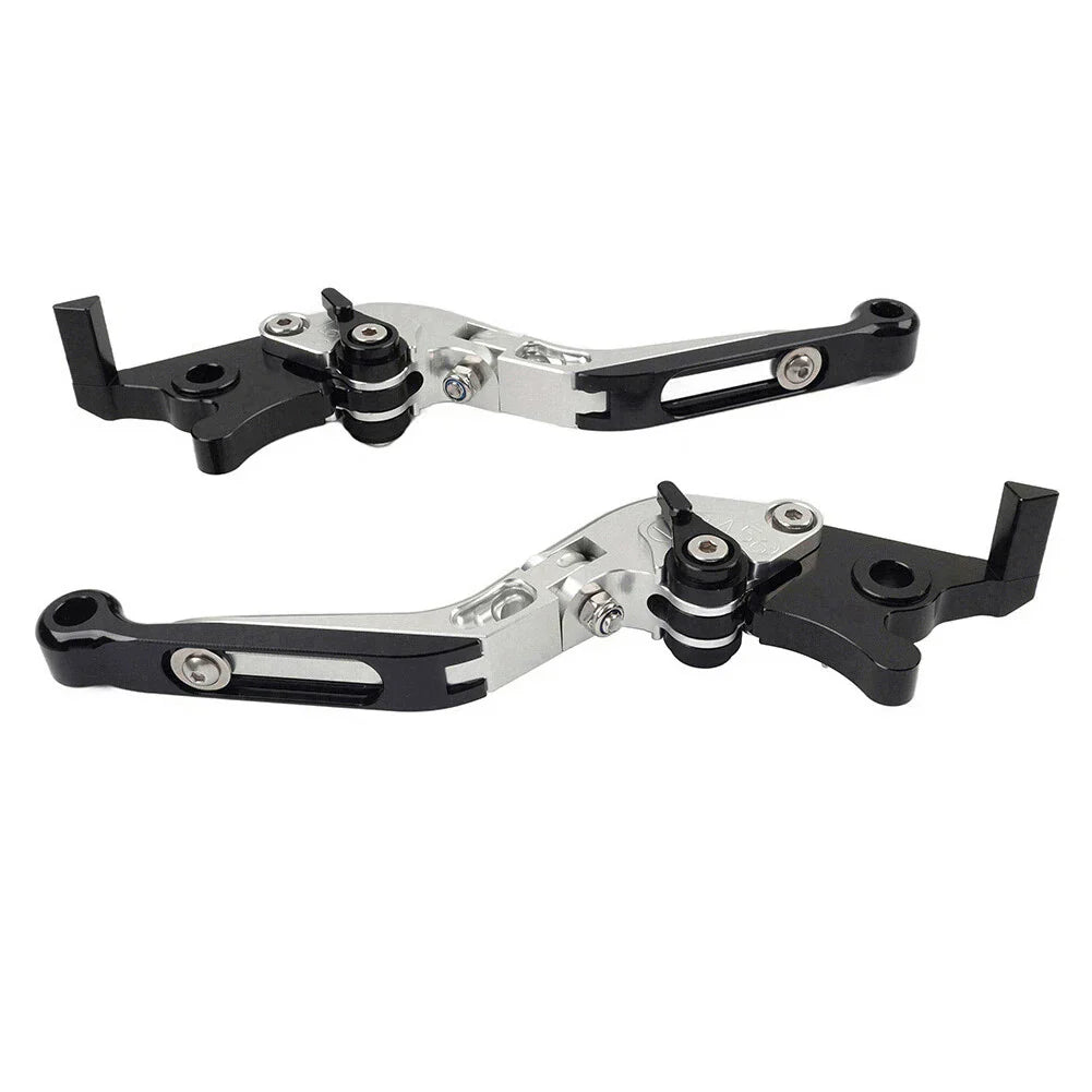 CNC Extendable Brake Clutch Levers for Yamaha YZF R1 (2009-2014) Silver