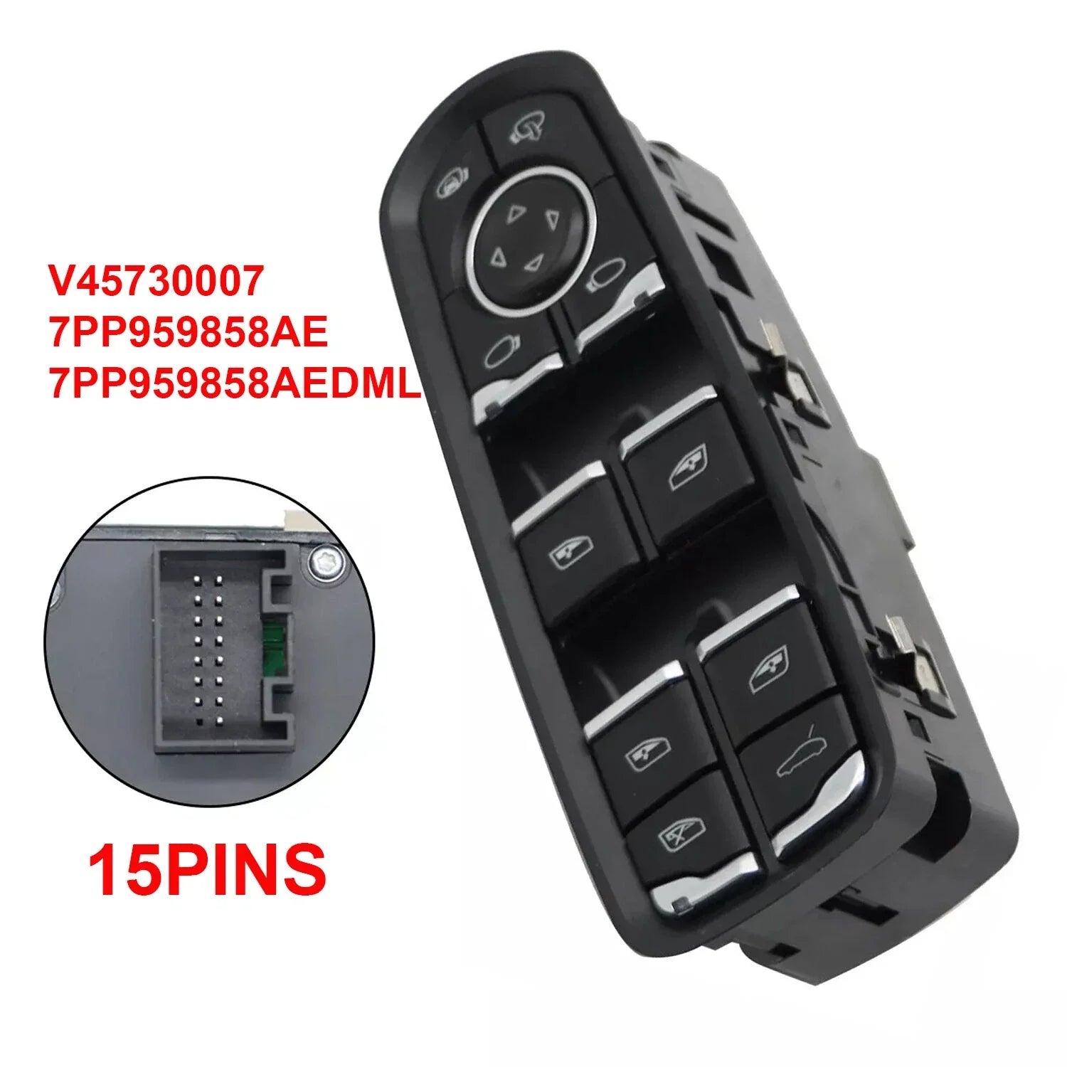 Master Power Window Switch for Porsche Panamera Cayenne Macan (2003–2024)