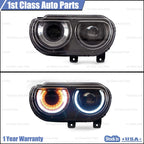 Halogen Headlight for Dodge Challenger (2015-2020) Driver Side