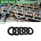 Oil Seal for Various Models (45x72x8mm, NBR Rubber, High Pressure)