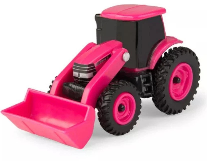 1/64 ERTL Case IH Pink Tractor with Loader (ZFN46705)