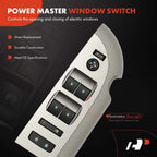 Front Left Gray Window Switch for Chevy Silverado 1500 (2009-2013)