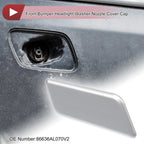 Front Right Washer Nozzle Cover Cap for Subaru Outback (2015–2017) Silver Tone