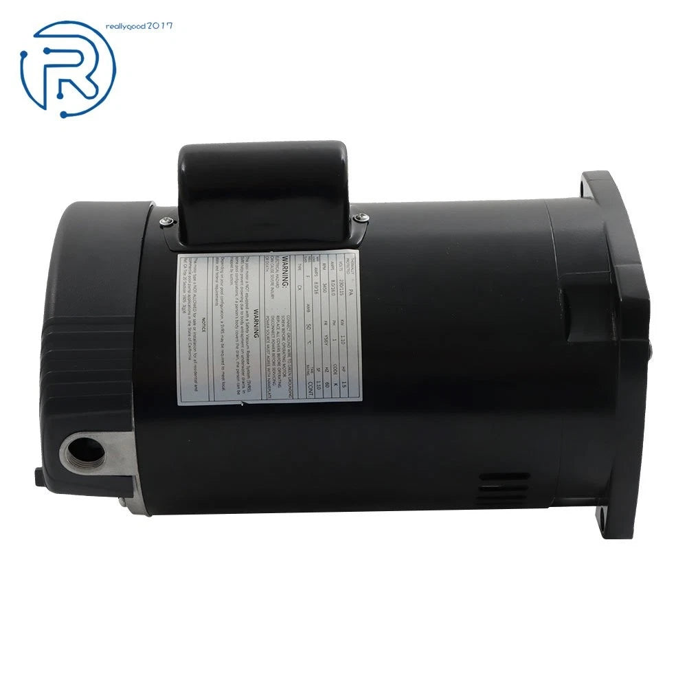 1.5HP Pool Pump Motor Replacement for Square Flange (115/230V)