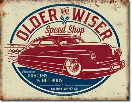 Tin Metal Sign for Hot Rod Classic Car Garage Muscle Car V8 (1962)