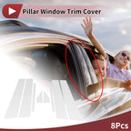 Door Pillar Window Trim for Nissan Sentra (2013–2019) Silver Tone