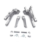 Silver Front Driver Foot Peg Rest Bracket for Yamaha YZF R1 (2015–2018)