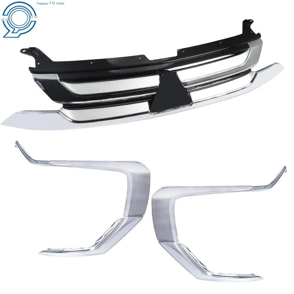 Front Grille and Bumper Trim Molding for Mitsubishi Outlander (2016–2018)