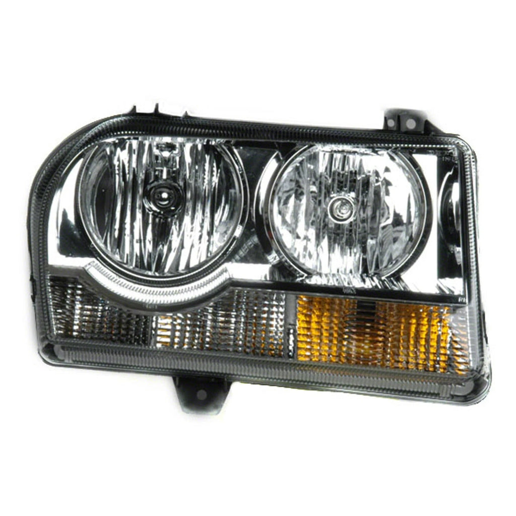 Replacement Passenger Side Halogen Head Light Lens/Housing w/o Projection Delay