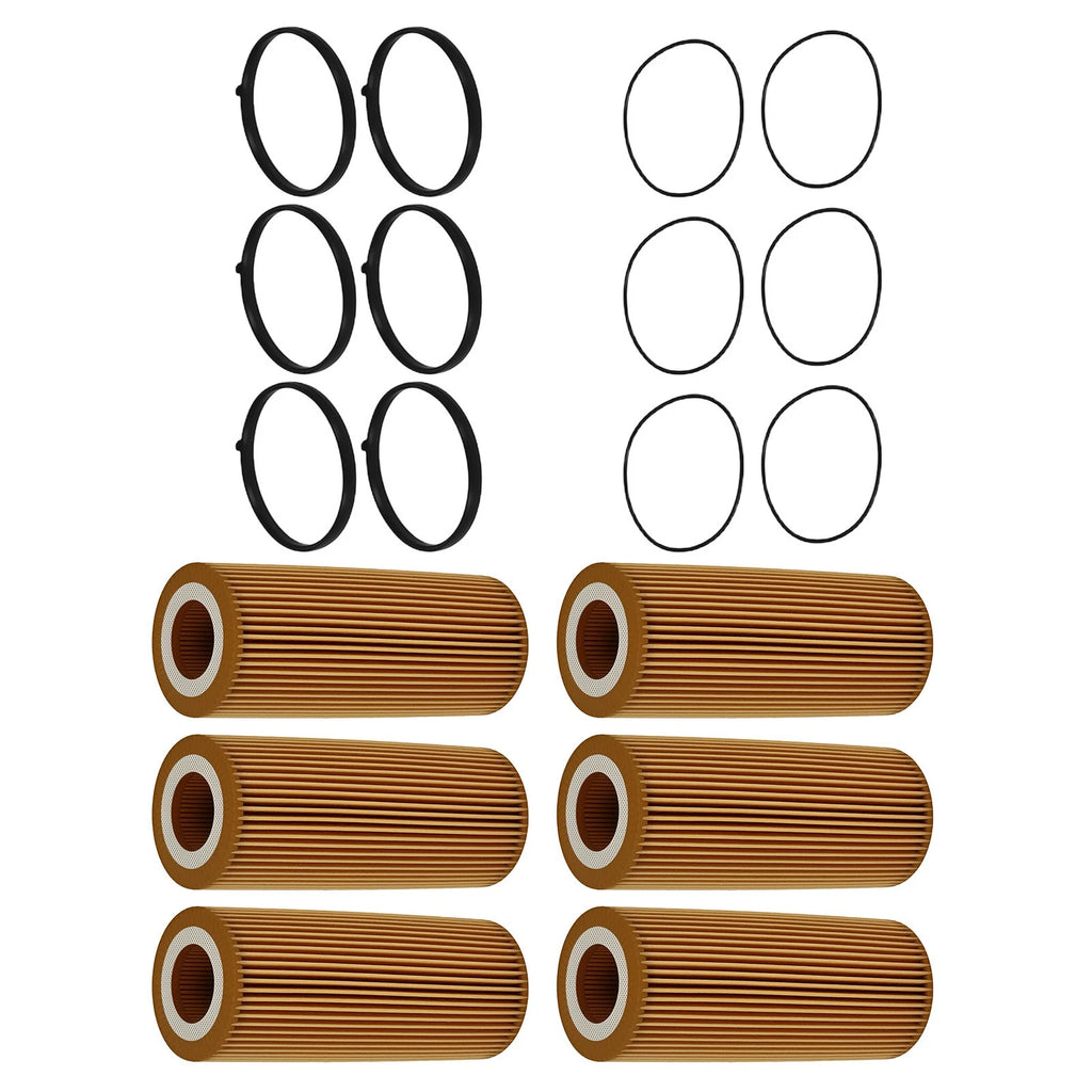 6PCS Oil Filter for Porsche Cayenne VW Touareg Audi (2005–2018) 06E115562