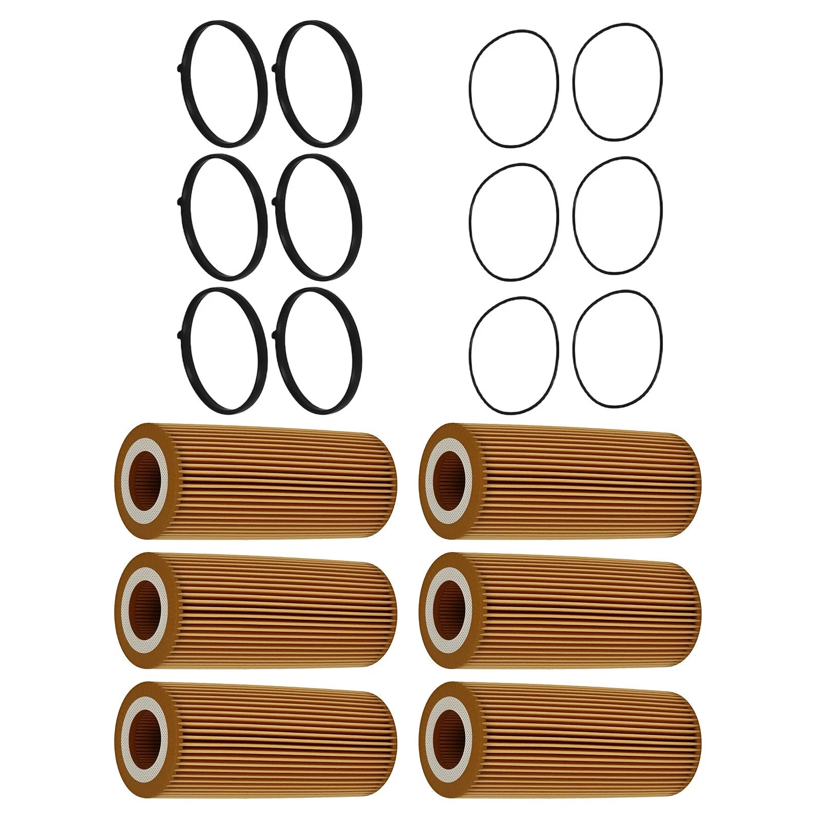 6PCS Oil Filter for Porsche Cayenne VW Touareg Audi (2005–2018) 06E115562
