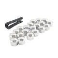 20Pcs 17mm Wheel Lug Nut Bolt Cover Caps with Removal Tool for Universal Fit