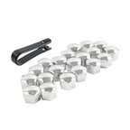 20Pcs 17mm Wheel Lug Nut Bolt Cover Caps with Removal Tool for Universal Fit