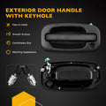 4X Exterior Door Handles w/ Lock Cylinder for Chevy Silverado GMC Sierra (1999–2007)