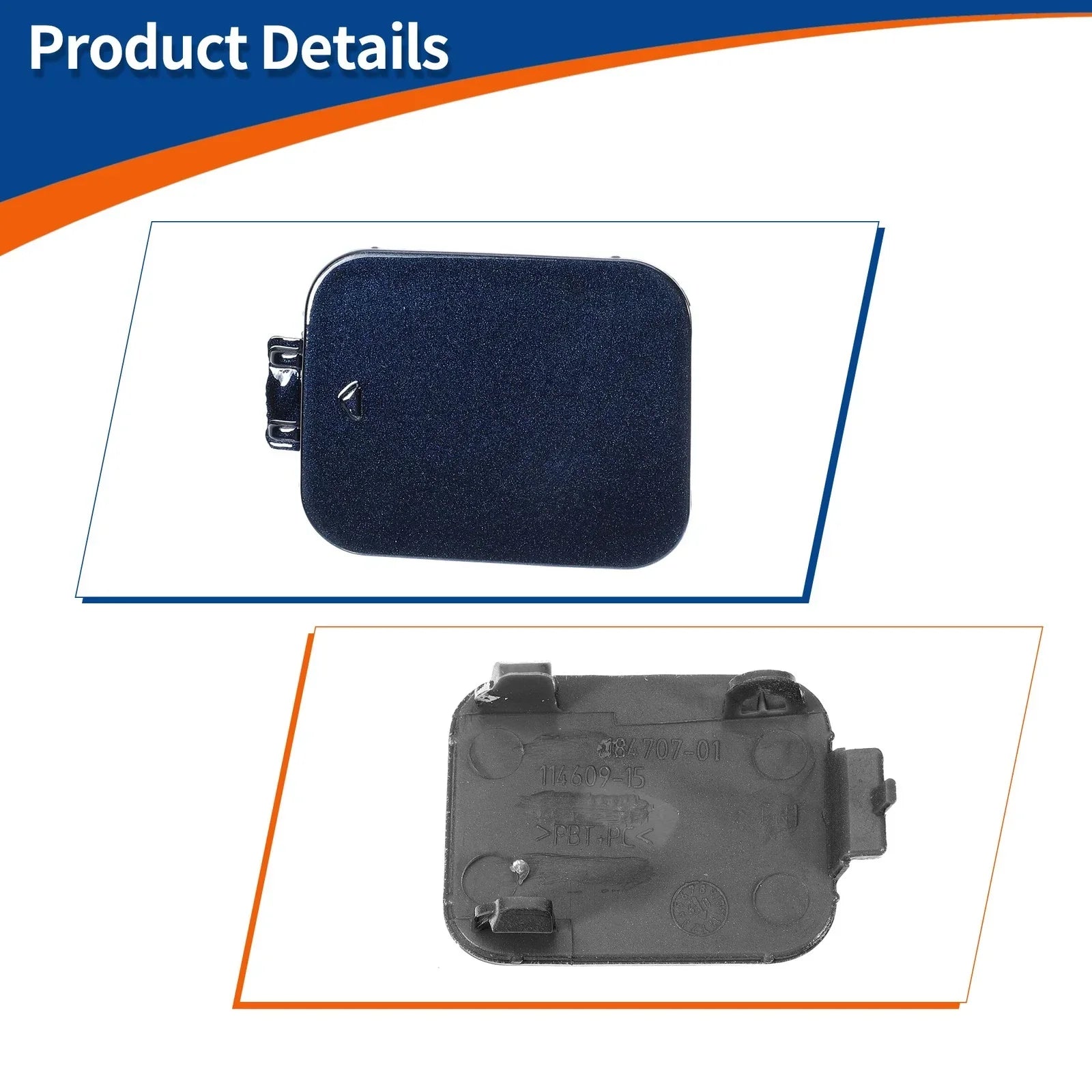 Front Car Bumper Tow Hook Cover for BMW 528i 535i 550i Dark Blue