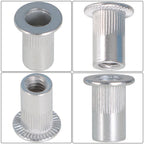 Pack of 100 Aluminum Flange Nutserts for Automotive Applications