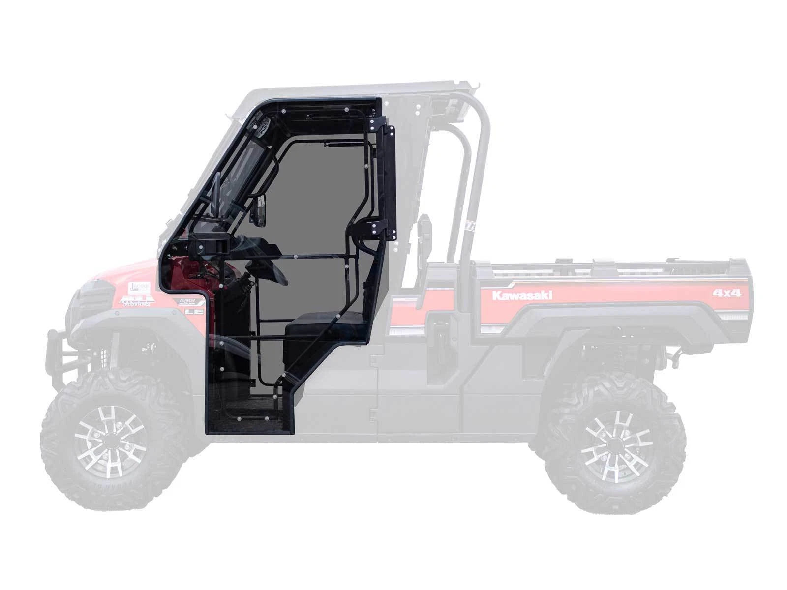 Heavy Duty Full Cab Enclosure Doors for Kawasaki Mule Pro FX/DX (2015–2023)