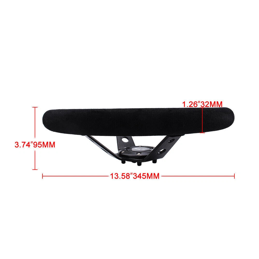 14-Inch Deep Dish Racing Steering Wheel for Universal Fit