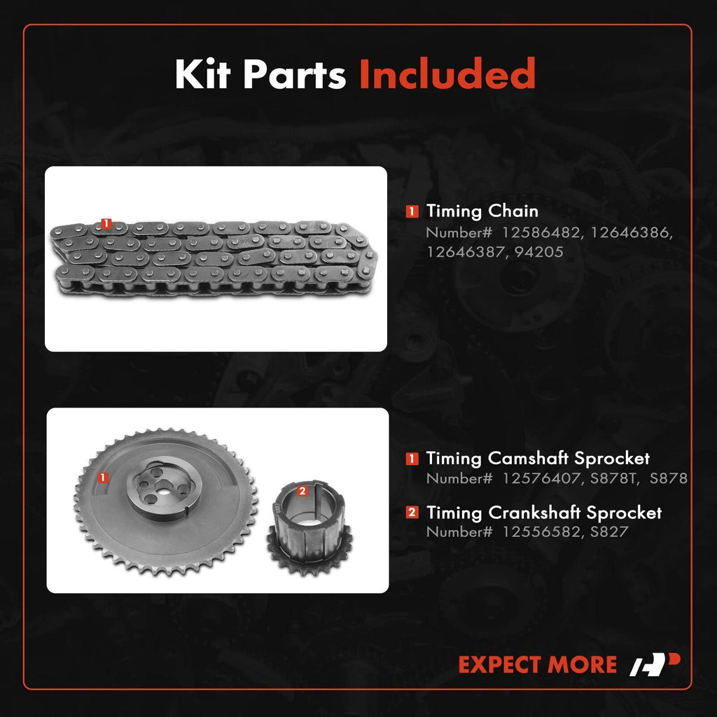 3x Timing Chain Kit for Chevy Silverado 1500 (2010-2014)