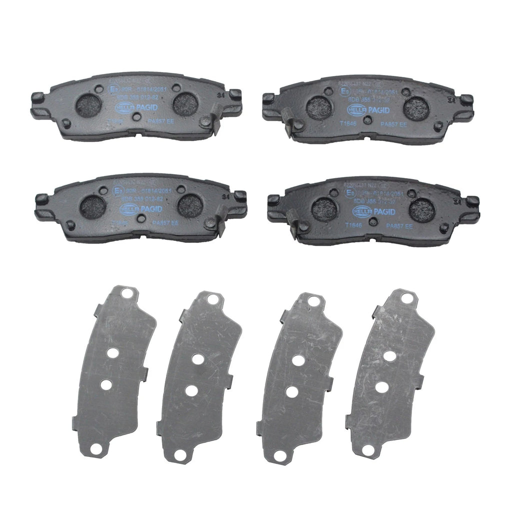Hella Rear Low-Metallic Brake Pads for Buick Cadillac Chevy GMC Saturn