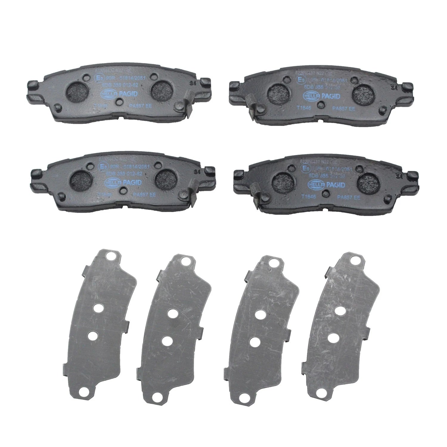 Hella Rear Low-Metallic Brake Pads for Buick Cadillac Chevy GMC Saturn