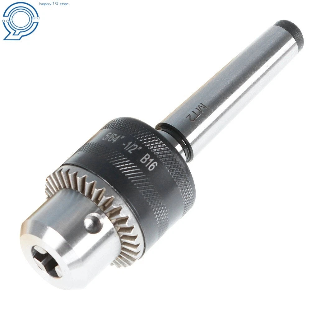 Tail Stock Drill Chuck Tool with MT2 Arbor for Mini Metal Lathe (MT2)