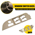 Left Master Power Window Switch Bezel Cover for Toyota Corolla (1998–2002) Beige