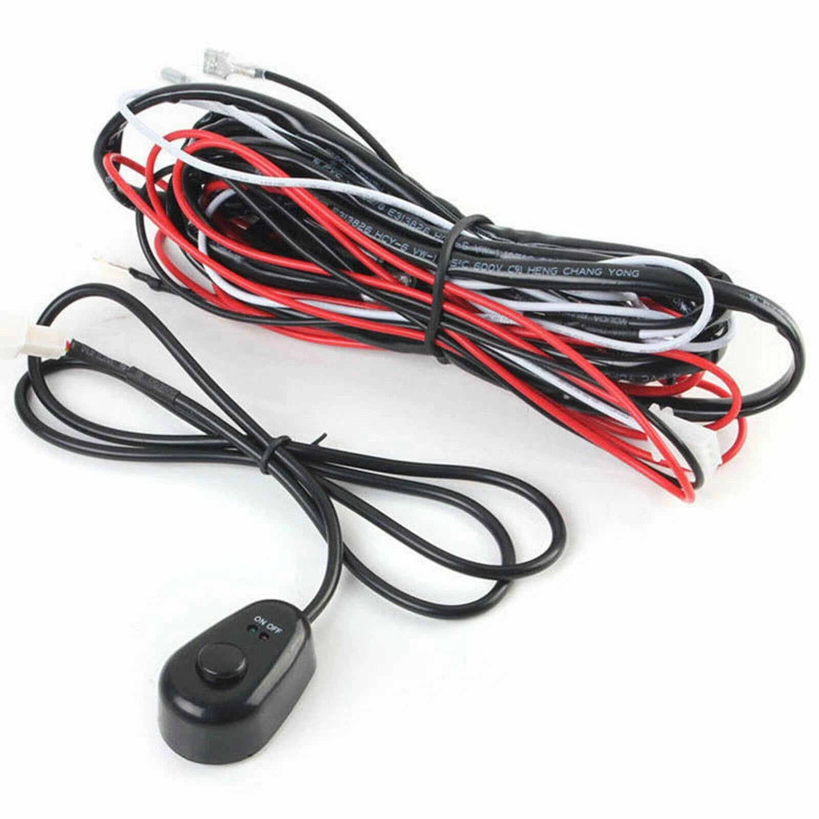 Relay Harness Wire Kit with LED On/Off Switch for Fog Lights (Universal)
