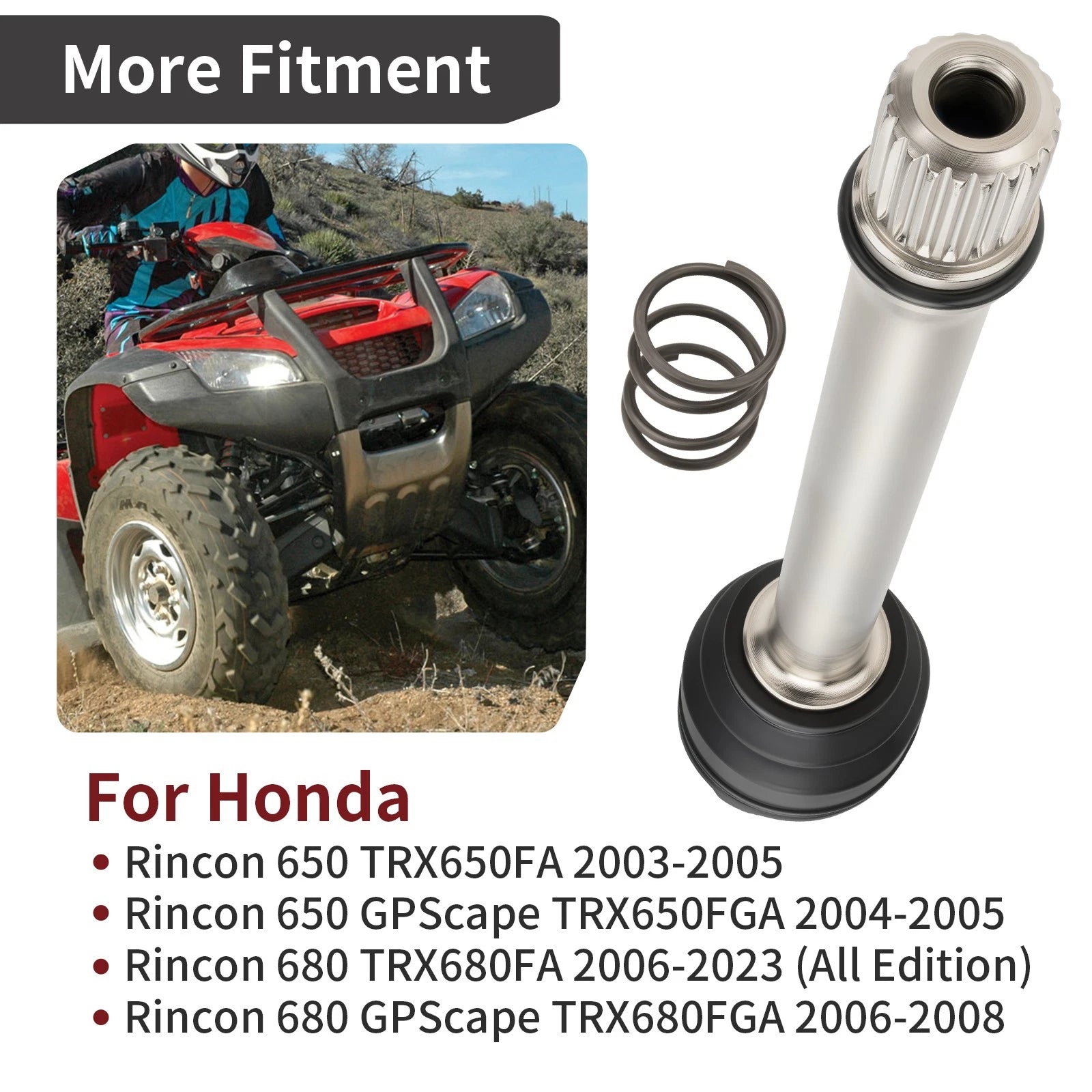 Rear Propeller Shaft for Honda Rincon 650 680 TRX (2003-2023)